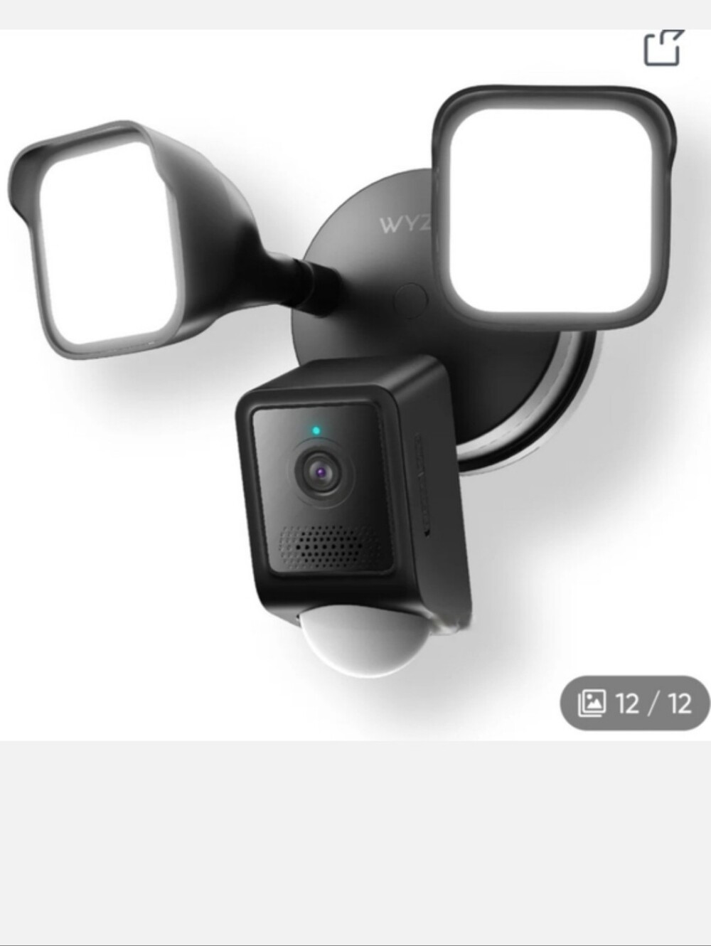 Wyze Cam Floodlight 2K Color Night Vission 2800 Lumen LED Motion activated New.